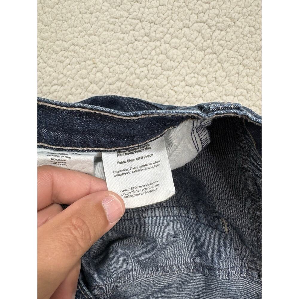Carhartt FR Flame Resistant Jeans‎ Mens 30x32 Blue Dark Wash Denim Work 280-83 - Picture 7 of 9